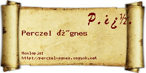 Perczel Ágnes névjegykártya